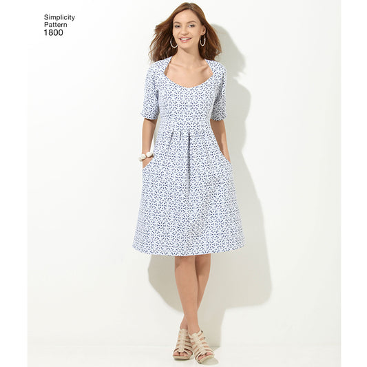 Simplicity Amazing Fit Dress S1800