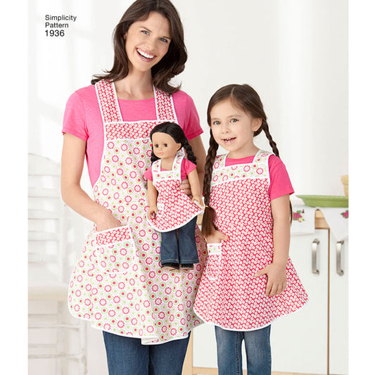 Simplicity Women's/Children's Aprons S1936