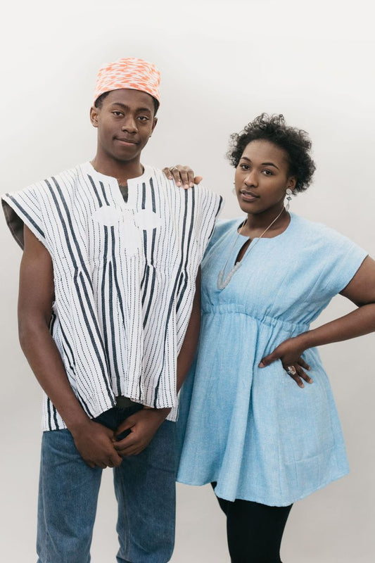 Folkwear 158 Unisex Ghanaian Smock - Printed copy shop (+£7.00)