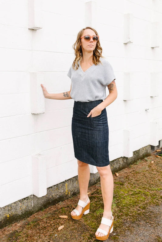 Sew House Seven Alberta Street Pencil Skirt - Printed copy shop (+£5.00)