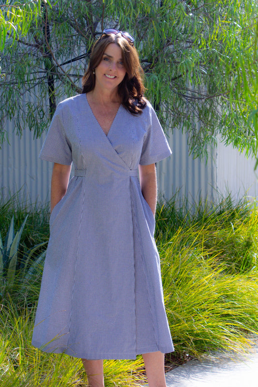 Blue Dot Patterns Andrea Wrap Dress and Top - Printed copy shop (+£7.00)