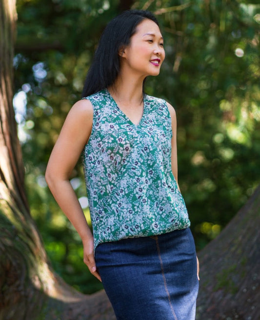 Itch to Stitch Auvers Top - Printed copy shop SIZES 16-40 / REGULAR BUST (+£7.00)