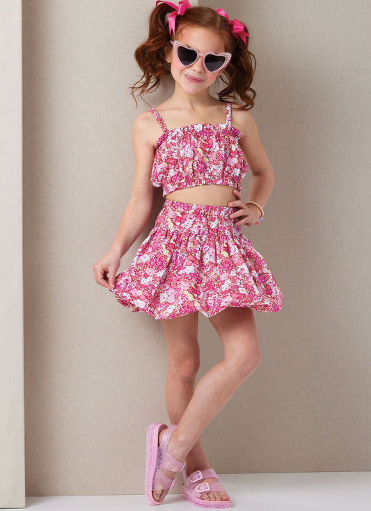 Butterick Children's Tops and Skirts B7050