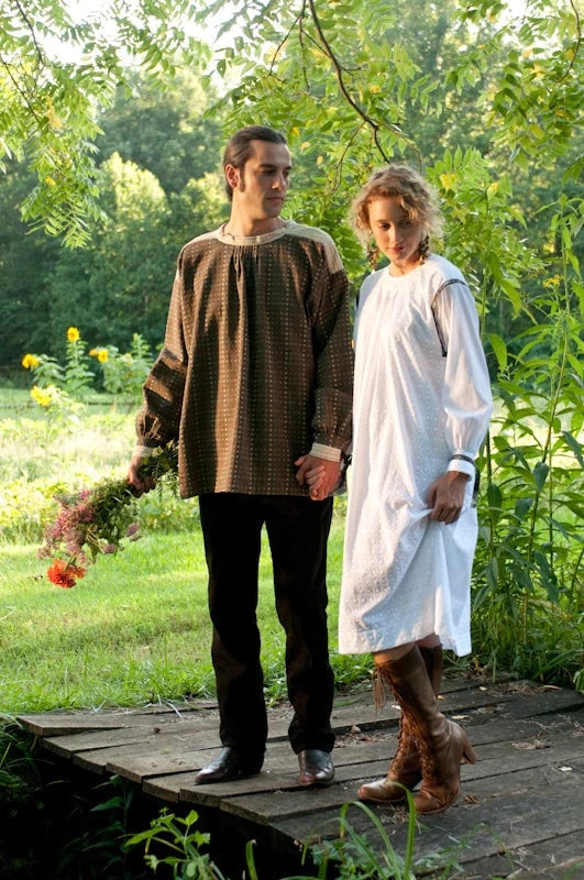 Folkwear 148 Unisex Black Forest Smock - Printed copy shop (+£7.00)