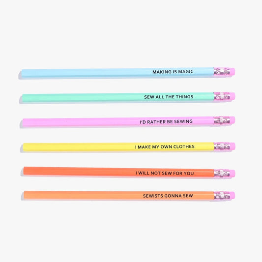 Kylie & The Machine Sewing Themed Pencils