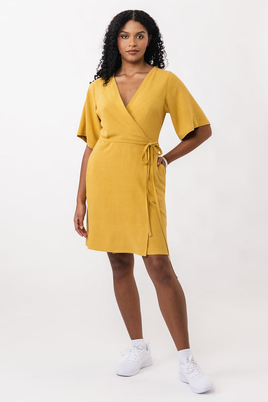 Named Aaria Mini Wrap Dress