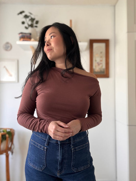 Sew Bake Make Cinnamon Long Sleeve Top