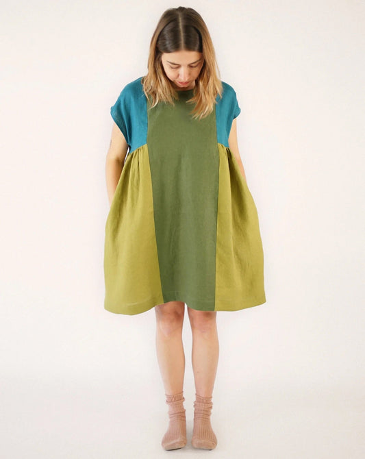 Matchy Matchy Collage Gather Dress