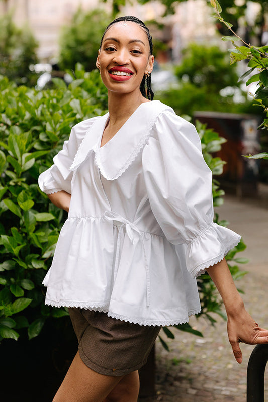 JULIANA MARTEJEVS Daphne Wrap Blouse