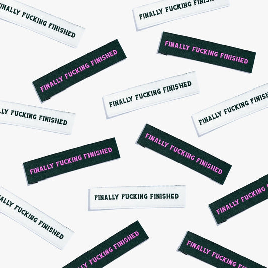 Kylie & The Machine 'Finally Fucking Finished' Labels