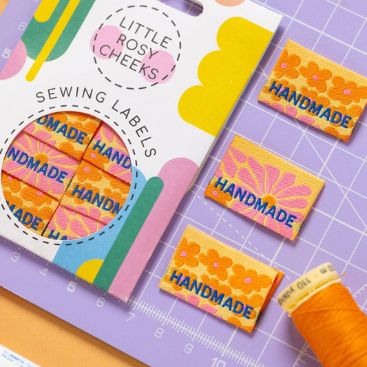 Little Rosy Cheeks 'Handmade Flower Power' Labels
