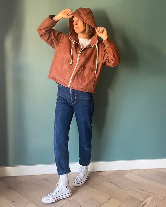 French Navy Laken Jacket
