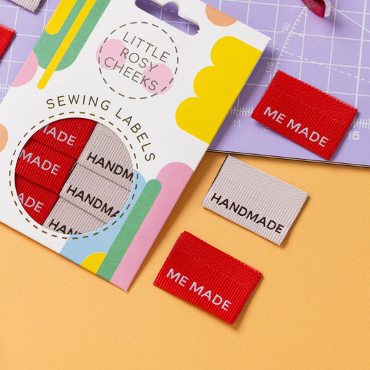 Little Rosy Cheeks 'Me Made / Handmade Ribbed' Labels