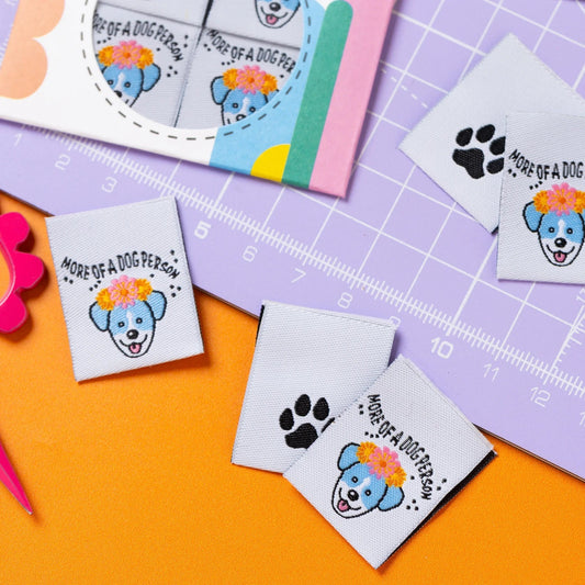 Little Rosy Cheeks 'More of a Dog Person' Labels
