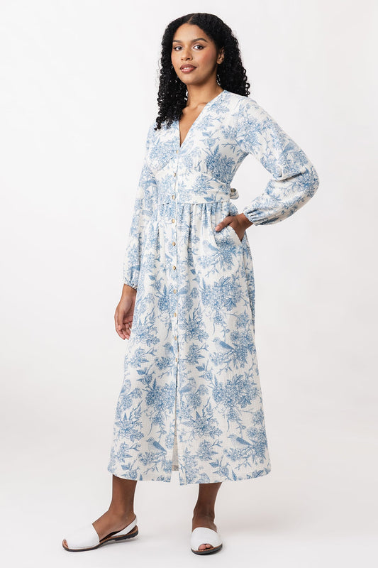 Named Oodi Gathered Midi Dress