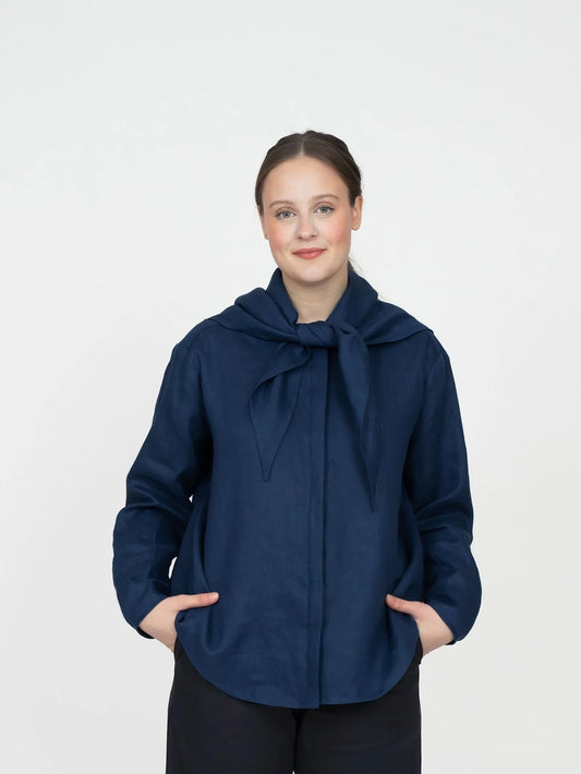 The Assembly Line Scarf Collar Shirt