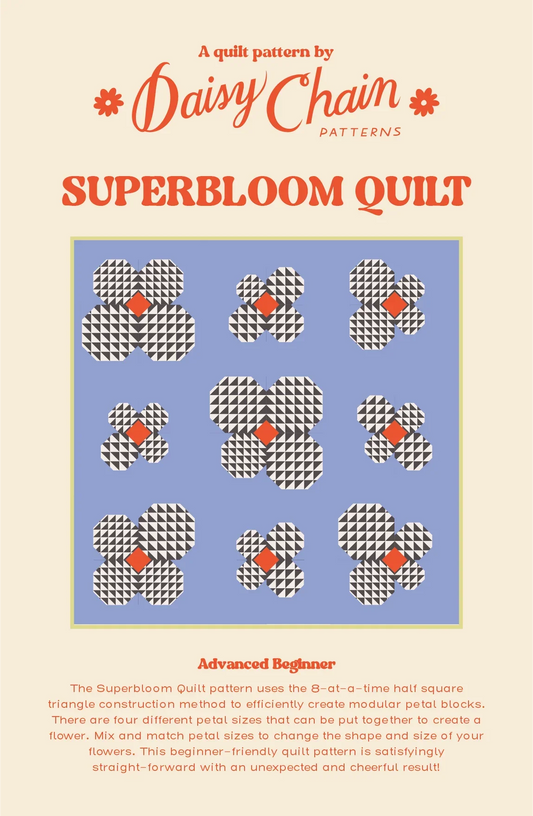 Daisy Chain Patterns Superbloom Quilt PDF