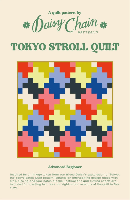 Daisy Chain Patterns Tokyo Stroll Quilt PDF
