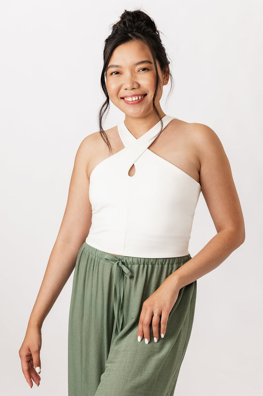 Named Ulpu Cross Neck Tank Top