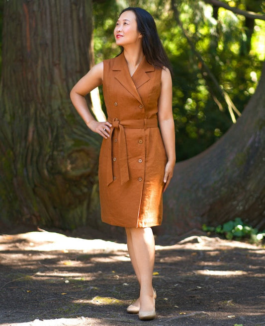 Itch to Stitch Cantabria Dress - Printed copy shop SIZES 16-40/D CUP (+£7.00)