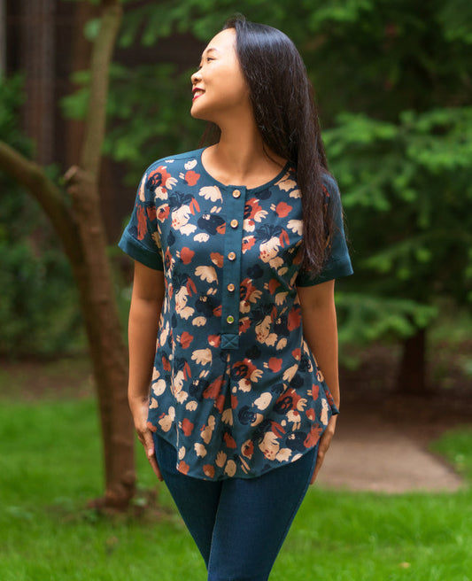 Itch to Stitch Chemainus Top - Printed copy shop A and B CUPS (+£7.00)