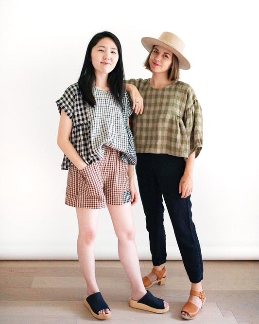 Matchy Matchy Collage Gather Top - Printed copy shop (+£7.00)