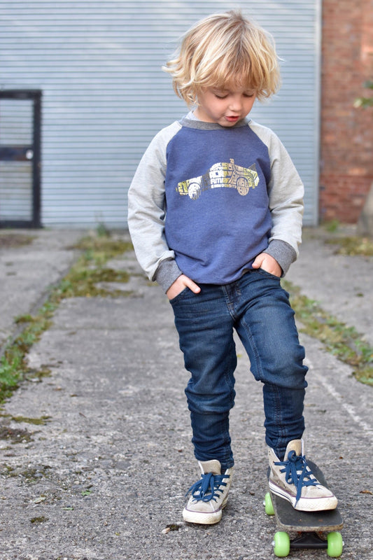 Waves & Wild Baby/Child Adventurer Raglan Sweatshirt - Printed copy shop (+£5.00)