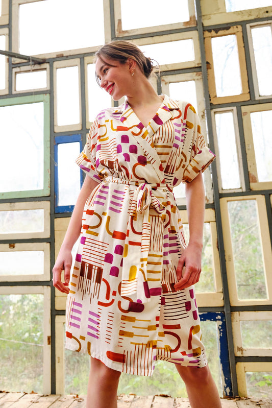 Atelier Jupe Florence Wrap Dress - Printed copy shop (+£7.00)