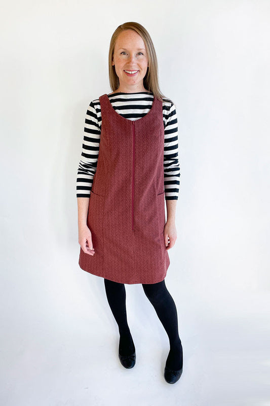 Jennifer Lauren Handmade Georgie Pinafore - Printed copy shop SIZES 16-34 / C CUP (+£7.00)
