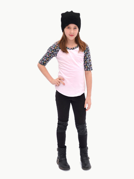 Hey June Handmade Child Camden Raglan Top - Printed copy shop (+£5.00)