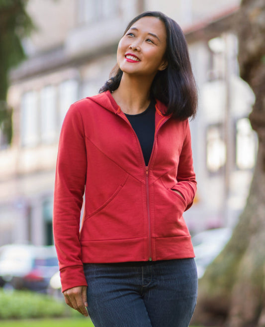 Itch to Stitch Nazare Zip-up Hoodie - Printed copy shop SIZES 00-20 / FULL BUST (+£7.00)