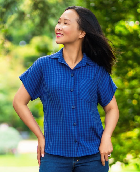 Itch to Stitch Nosara Shirt - Printed copy shop SIZES 00-20/D CUP (+£7.00)