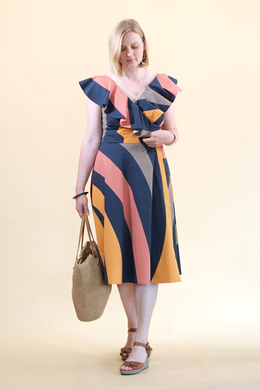 Lenaline Patterns Lessya Dress (Sizes 46-56 / Height 170-176 cm) - Printed copy shop (+£7.00)