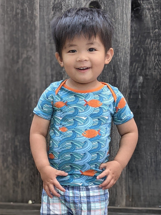 Waves & Wild Baby/Child Lunar T-shirt (free) - Printed copy shop (+£5.00)