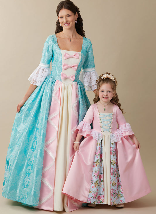 McCall's Children’s and Misses Princess Costume M8549