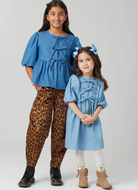 McCall's Children's and Girls' Top, Dress and Trousers M8618
