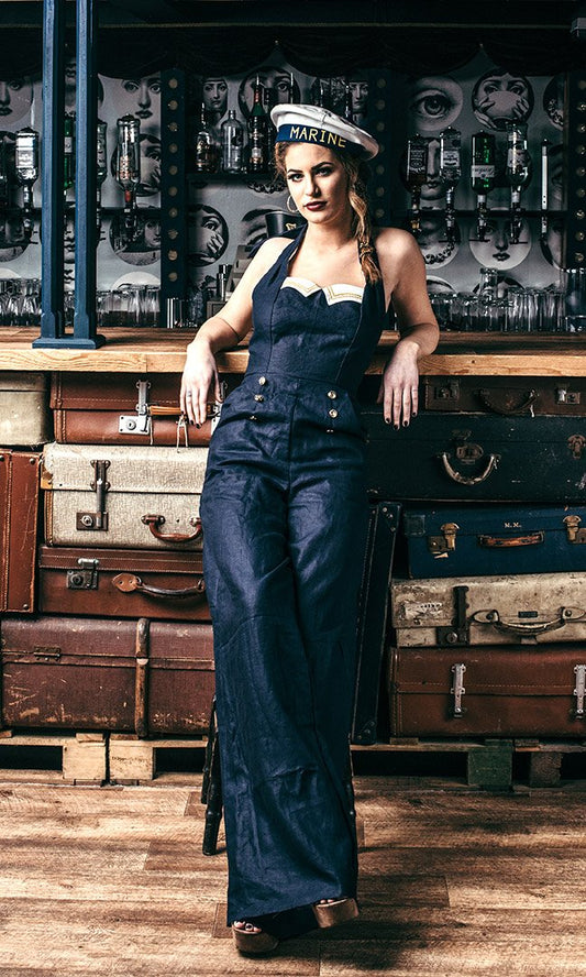 Sew La Di Da Vintage Margo Playsuit/Jumpsuit - Printed copy shop (+£7.00)
