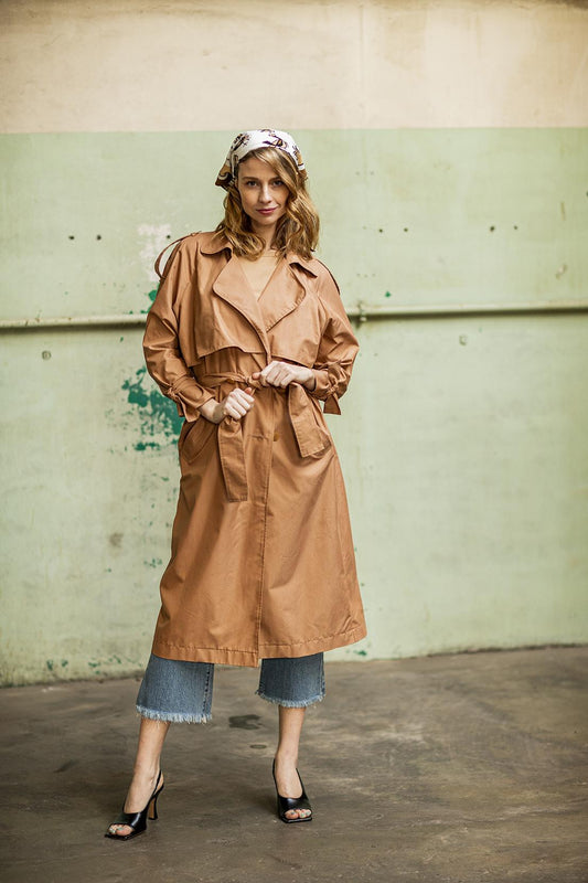 Fibre Mood Martha Trench Coat - Printed copy shop (+£10.00)