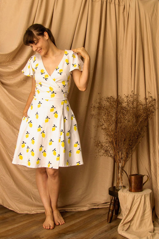 Untitled Thoughts Mathilde Wrap Dress/Top - Printed copy shop (+£7.00)