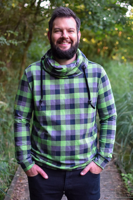 Waves & Wild Men's Cottesloe Cowl Top - Printed copy shop (+£7.00)