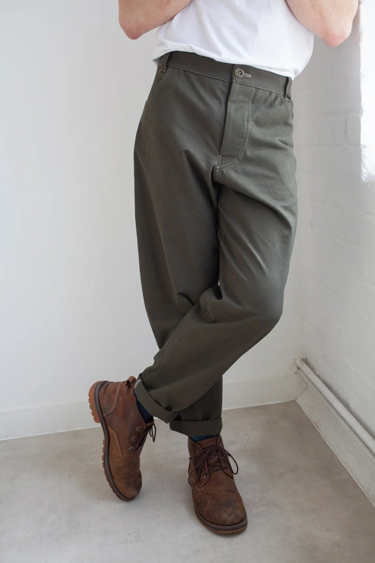 Modern Sewing Co. Men's Worker Trousers - Printed copy shop (+£7.00)