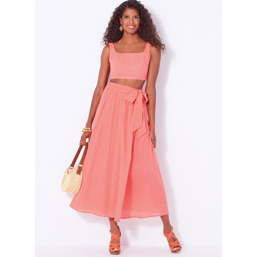 New Look Bra Top and Wrap Skirt N6722