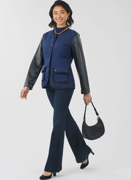 New Look Misses' Jacket and Vest N6812