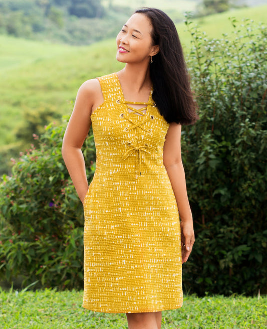 Itch to Stitch Oia Dress - Printed copy shop C and D CUPS (+£7.00)