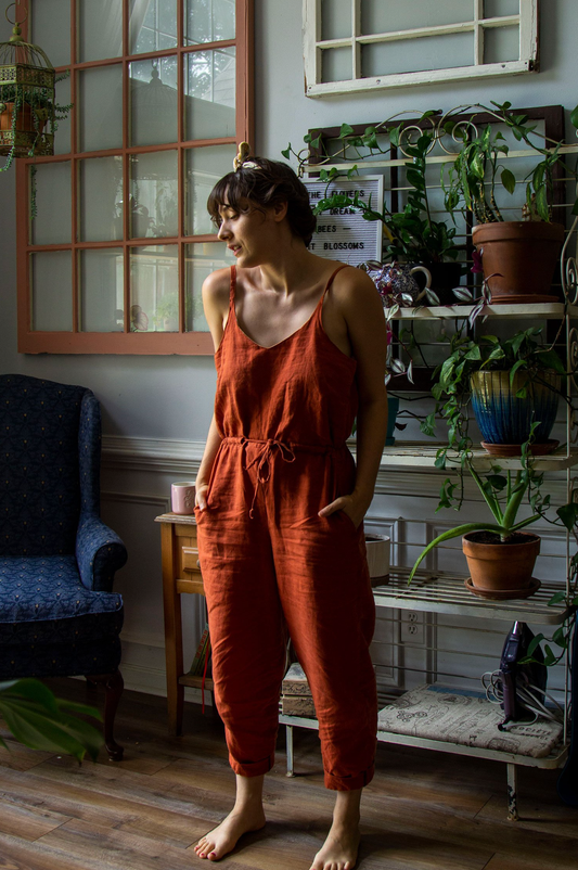 Untitled Thoughts Olive Jumpsuit - Printed copy shop (+£7.00)