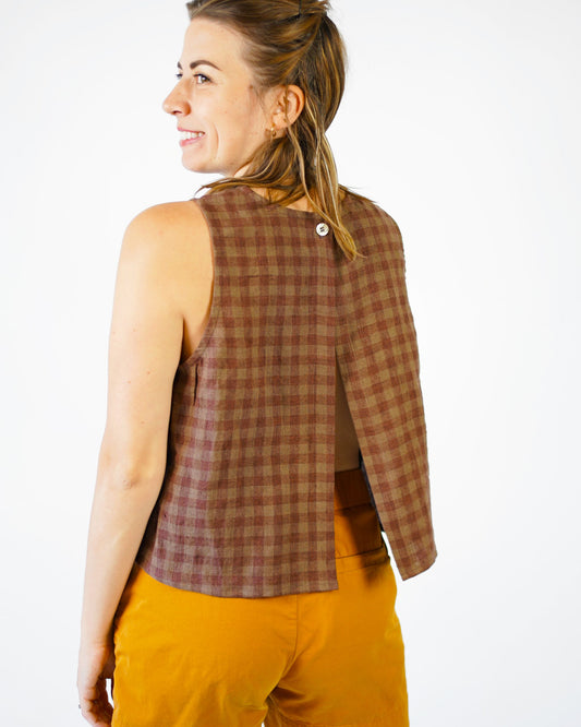 Matchy Matchy Open Back Smock Top