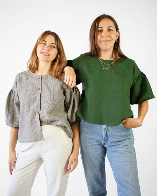 Matchy Matchy Perfect Puff Sleeve Top - Printed copy shop (+£7.00)