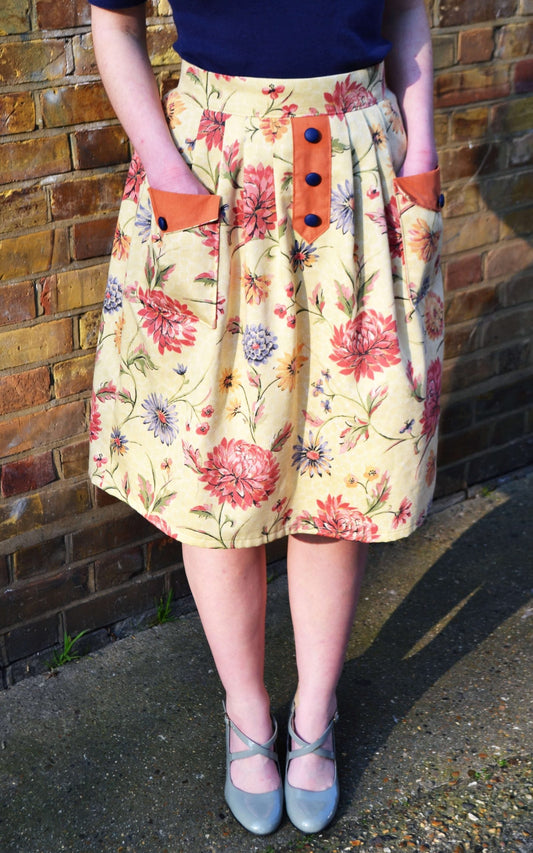 Stitched in Wonderland Pocketful Skirt - Printed copy shop (+£5.00)