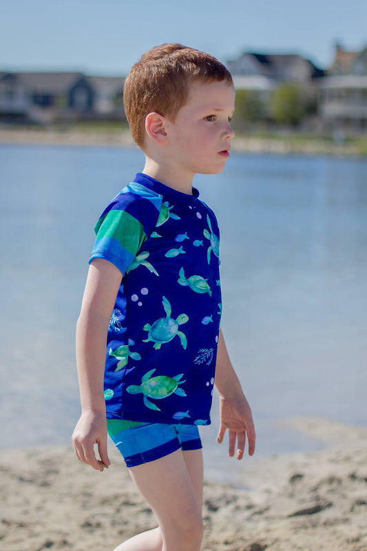 Waves & Wild Baby/Child Reef Beach Rashie - Printed copy shop (+£7.00)