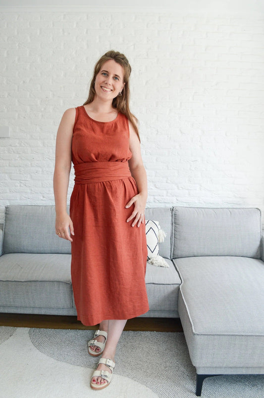 In the Folds Rennie Dress - Printed copy shop SIZES G - P (+£7.00)
